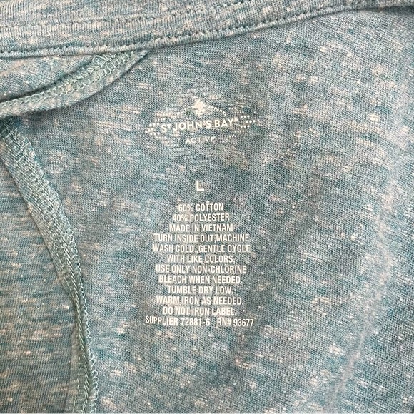 St. Johns Bay Active Keyhole Sunkissed Sun Kissed Tee Size Large - Picture 5 of 5